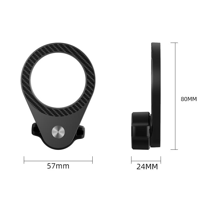 Magnetic Phone Holder For Car Vent - 1 個のカーボンファイバー磁気自動車電話ホルダー 360 回転 17 ミリメートルボールヘッド車のエアベント用