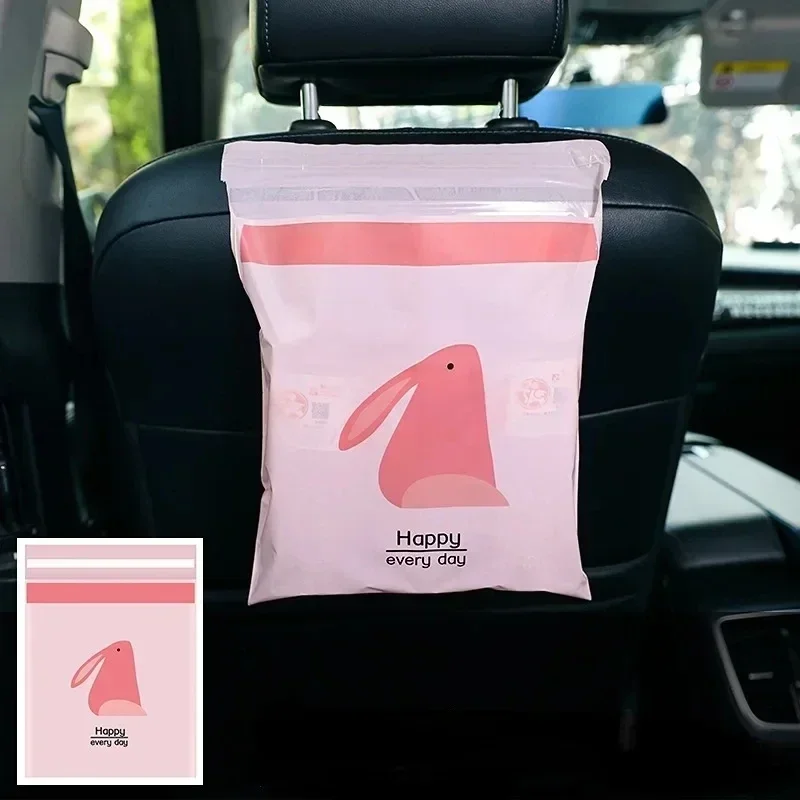 Waterproof Car Trash Can With Lid - 車用ゴミ袋 15枚入り 使い捨て 防水 車用ゴミ箱バッグ どこにでも貼り付け可能