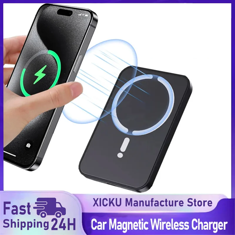 Wireless Car Charger Mount Fast Charging - マグセーフ対応 iPhone 17 16 15 14