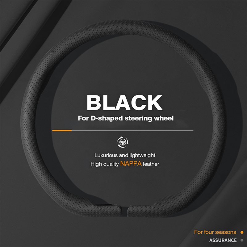 Car Steering Wheel Cover Anti Slip Breathable - 2024/2025年モデルのクプラ・タバスカン車用ステアリングホイールカバーと互換性があります。 滑り止め、通気性のあるカップラテラマールステアリングホイール
