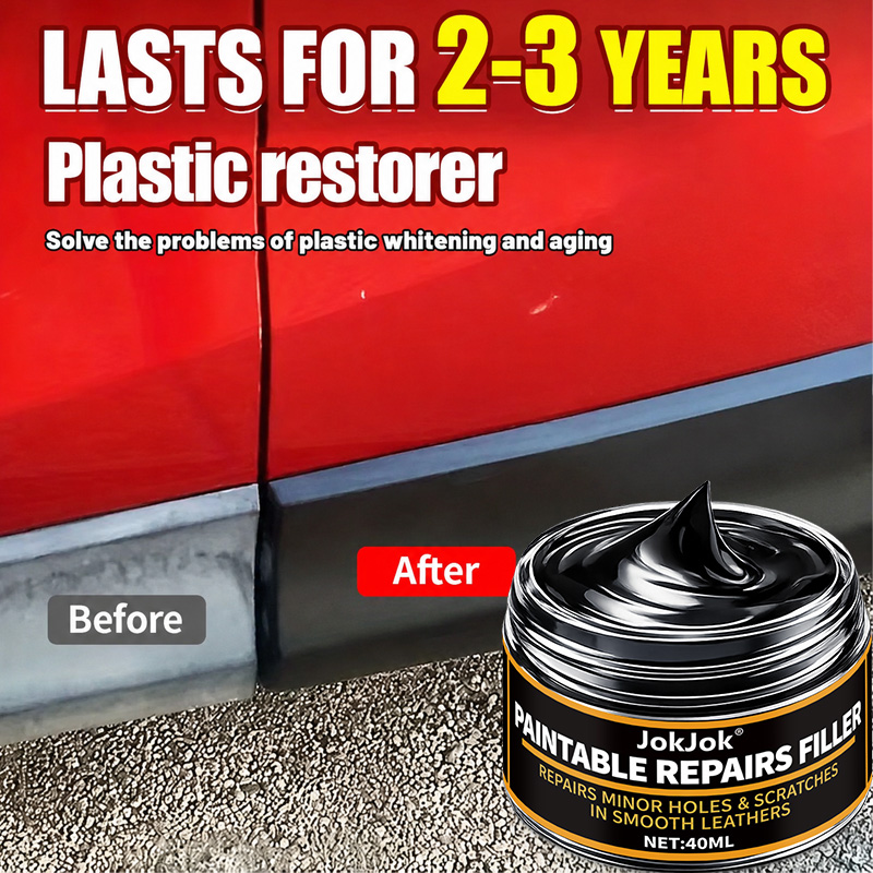 Car Scratch Repair Polishing Wax Paste - 車内傷補修ペースト、内外装プラスチック研磨ワックス、黒色内装およびダッシュボードプラスチック表面補修剤