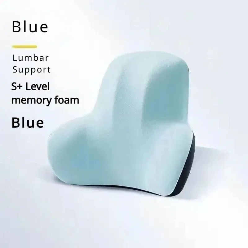 Memory Foam Car Neck Pillow Lumbar Support - 2025年改良版整形外科用メモリーフォーム腰椎クッション、車用シート、オフィスチェア、ゲーミングチェア用背もたれサポート枕