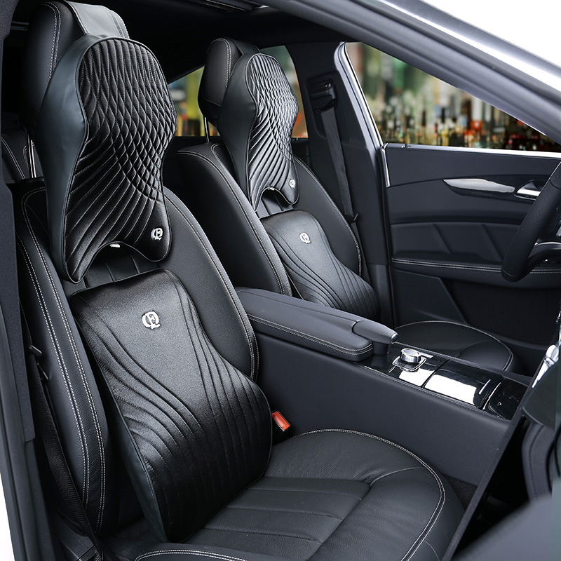 Memory Foam Car Neck Pillow Lumbar Support - メモリーフォーム製カークッション,デラックスシート,腰痛用,ヘッドレスト付き,自動,旅行用,夏用
