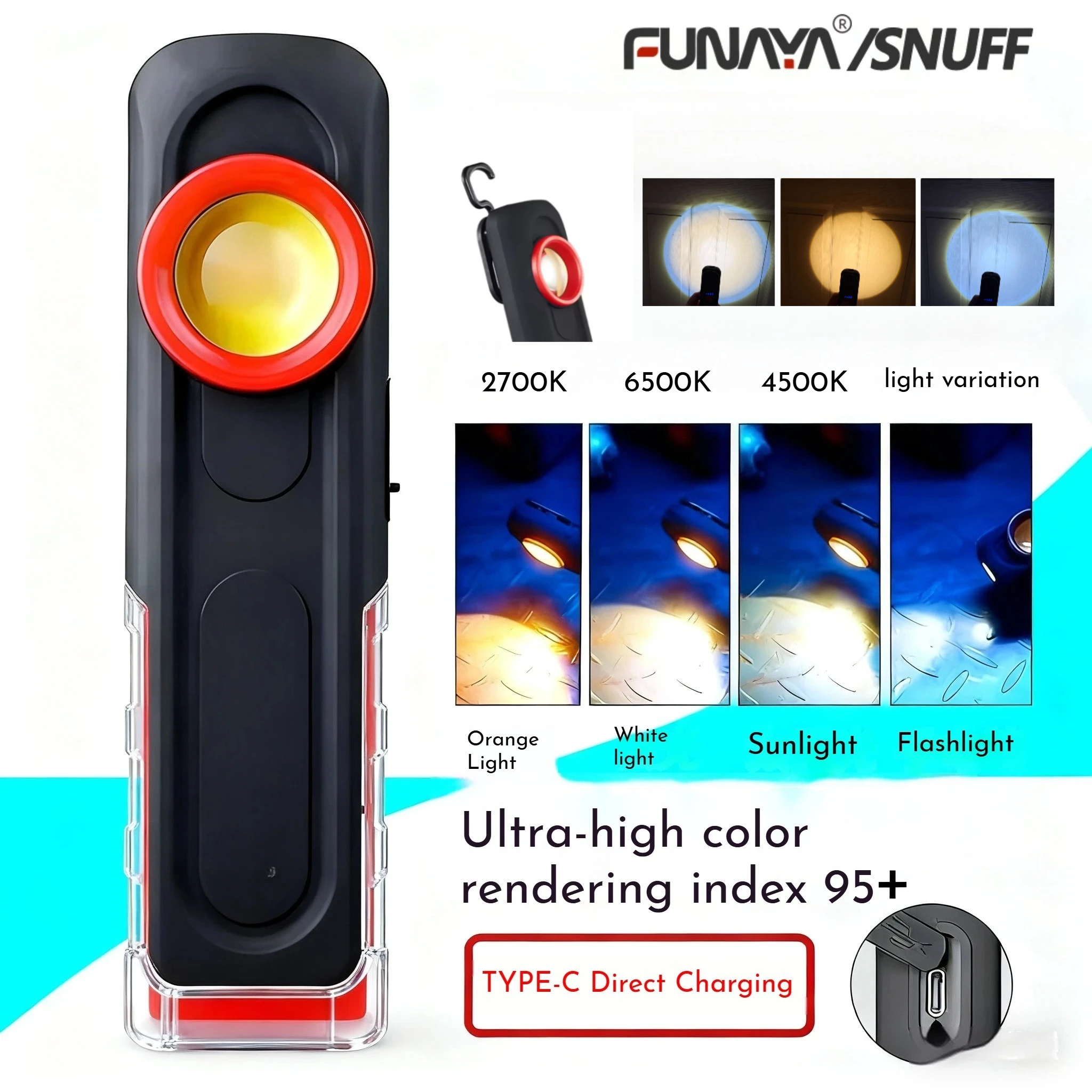 Auto Repair Tools - FUNAYA ポータブル懐中電灯 車体整備ツール 車塗装仕上げランプ スワール検査 磁気グリップ