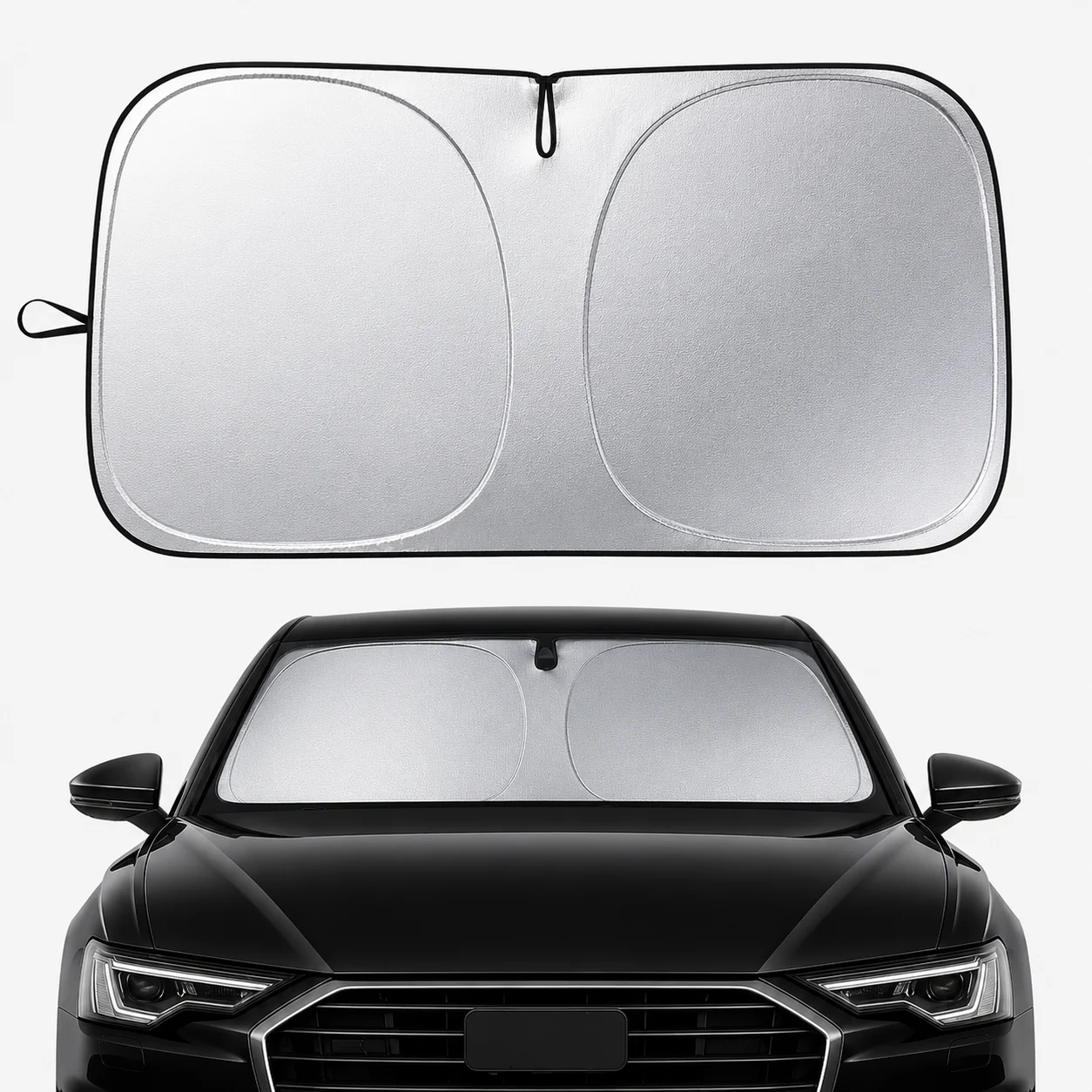 Car Sunshade Windshield Umbrella Foldable - 車のフロントガラスサンシェードカバー折りたたみ式フロントウィンドウバイザー傘自動UV保護フロントガラスパラソルインテリアアクセサリー