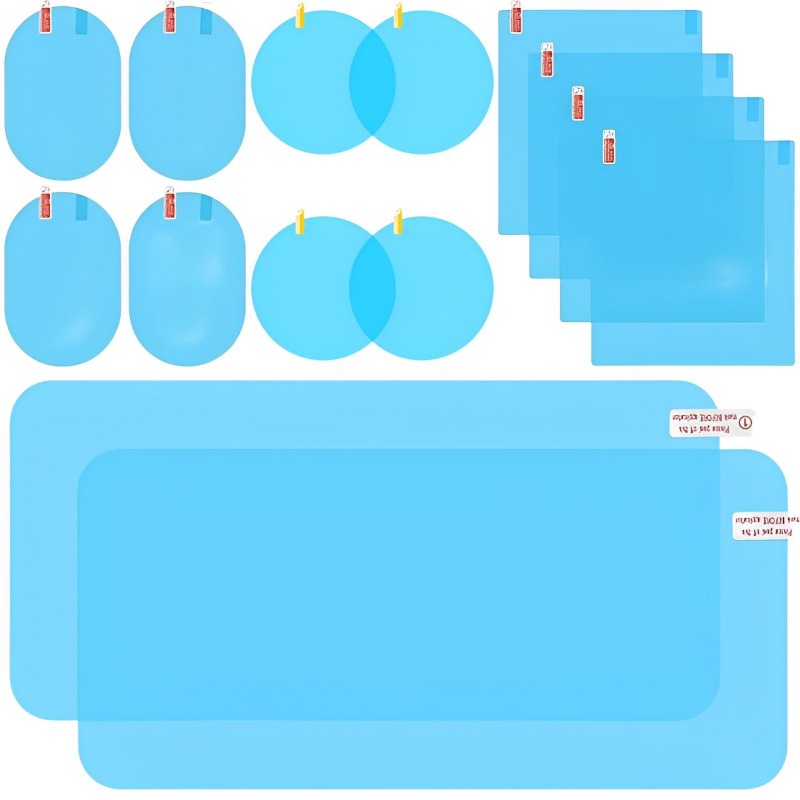 Anti Glare Car Rearview Mirror Film - 車のバックミラー保護フィルムサイドウィンドウステッカー防曇グレア防雨防水ミラーフィルムクリアナノコーティン