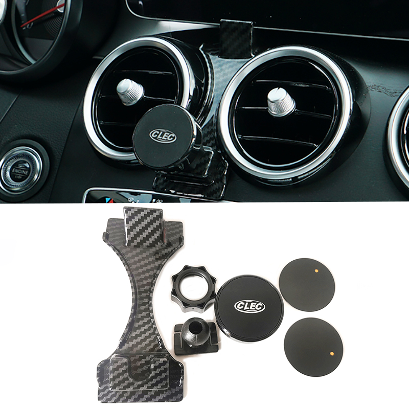 Magnetic Phone Holder For Car Vent - 磁気自動車電話ホルダー gps ホルダーエアベントブラケット携帯電話クリップメルセデスベンツ W205 E クラス