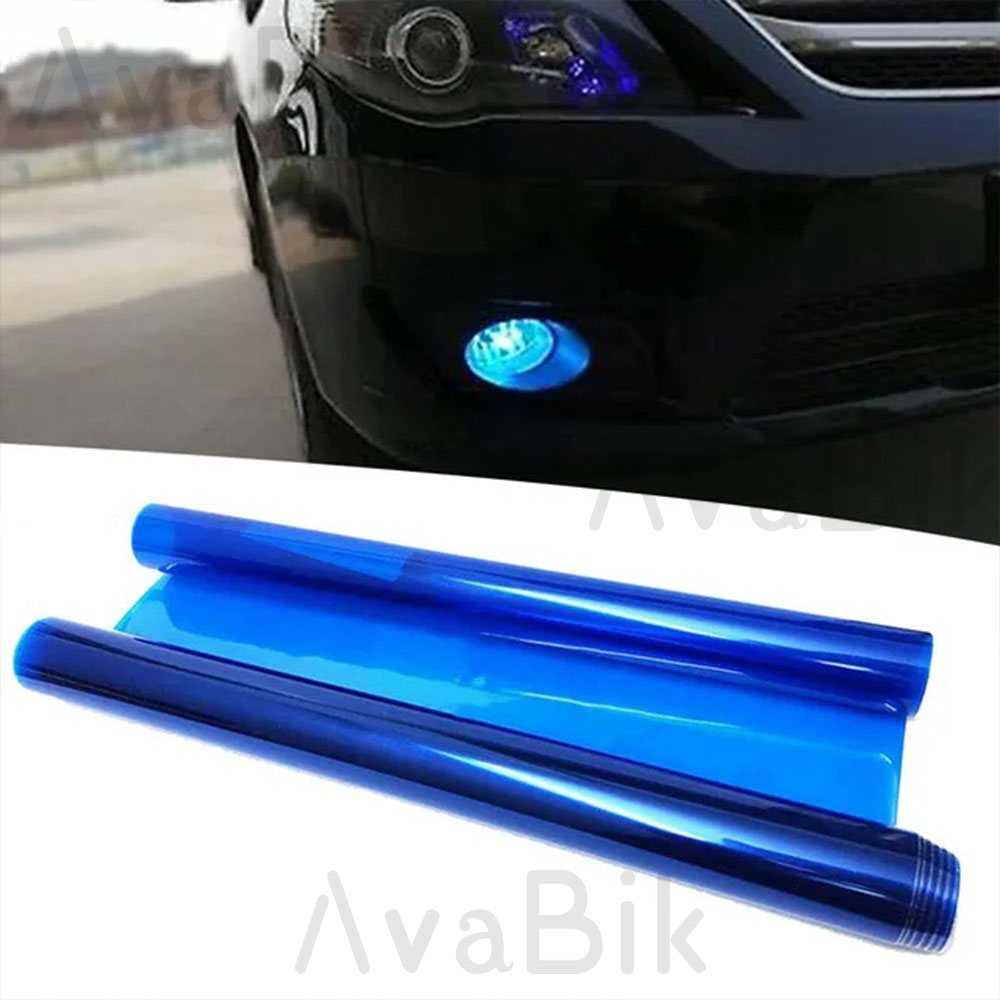 Anti Glare Car Rearview Mirror Film - 30 センチメートル車のヘッドライトブルーティントフィルム PVC 車のヘッドライト変色フィルム自動ランプアンチスクラッチ保護ライトステッカー