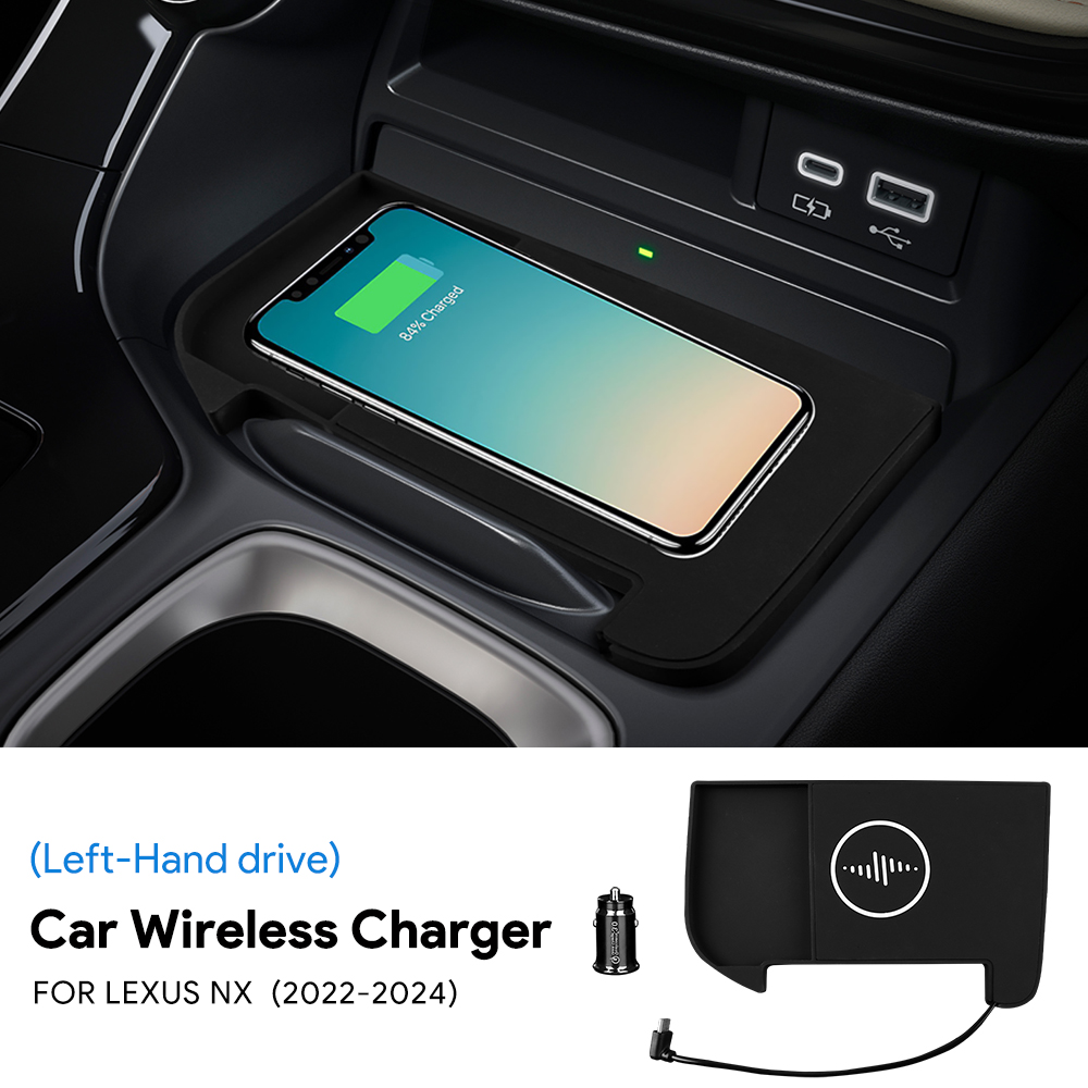 Wireless Car Charger Mount Fast Charging - レクサスNX 2022 2023 2024 2025 2026