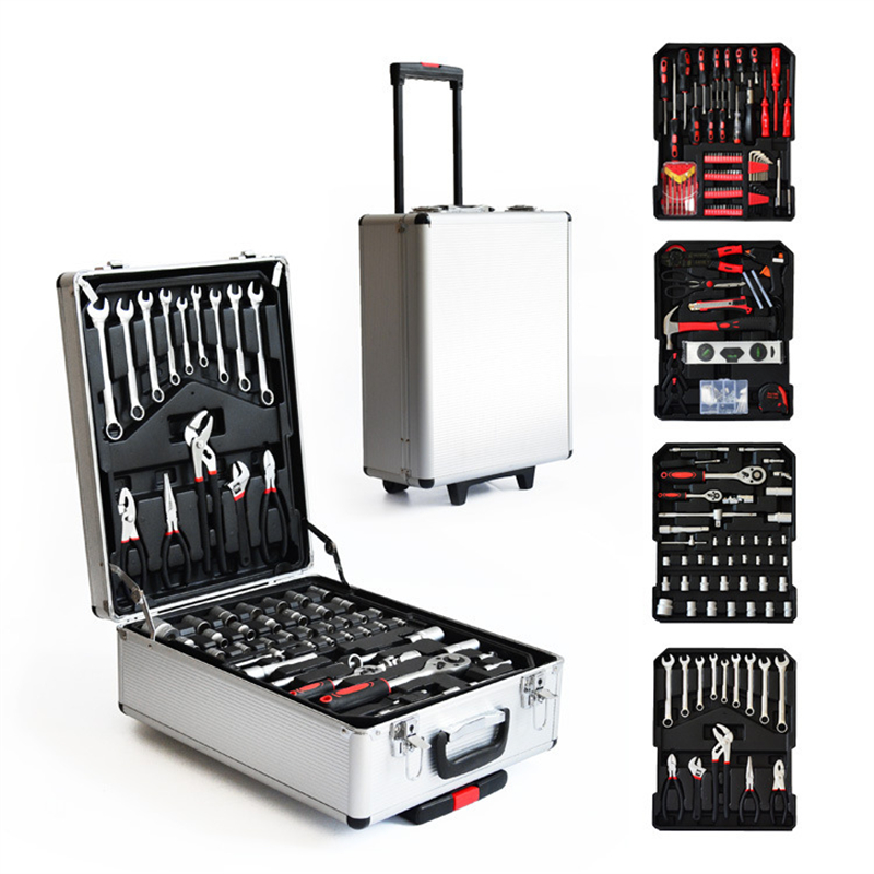 186ピース アルミケース入り トロリー式 メカニック 自動 - Auto Repair Tools のレビューと価格