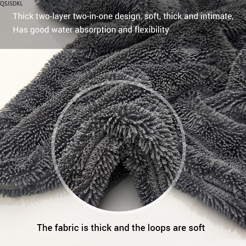 1200GSM/600GSM マイクロファイバー車のクリーニ - Microfiber Car Drying Towel Super Absorbent のレビューと価格