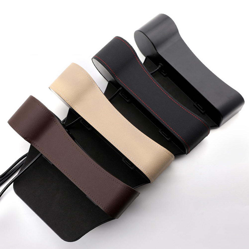 車用シート隙間収納ボックス ブラック ユニバーサル ギャップ - Seat Gap Filler Organizer With Usb Charger のレビューと価格