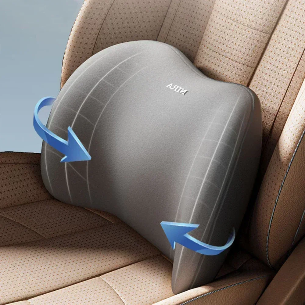 車用ネックピロープロテクター、メモリーフォームオートシートヘ - Memory Foam Car Neck Pillow Lumbar Support のレビューと価格