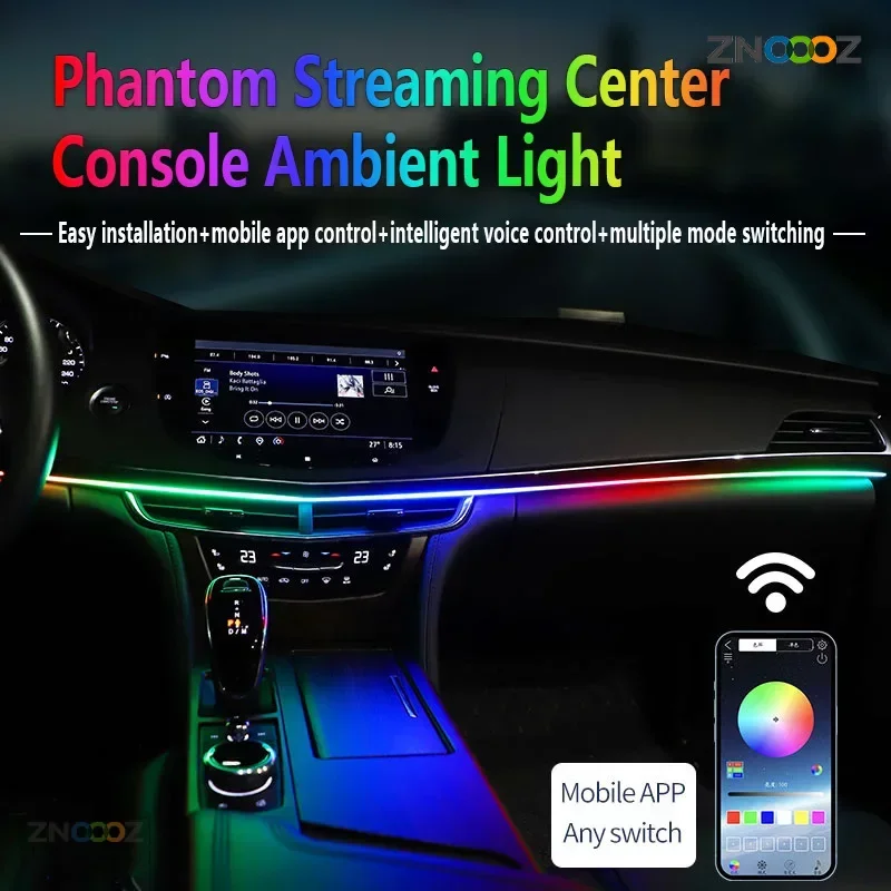 Znooz-車のインテリアrgb LEDアンビエントライト、 - Led Ambient Interior Car Lights App Control のレビューと価格
