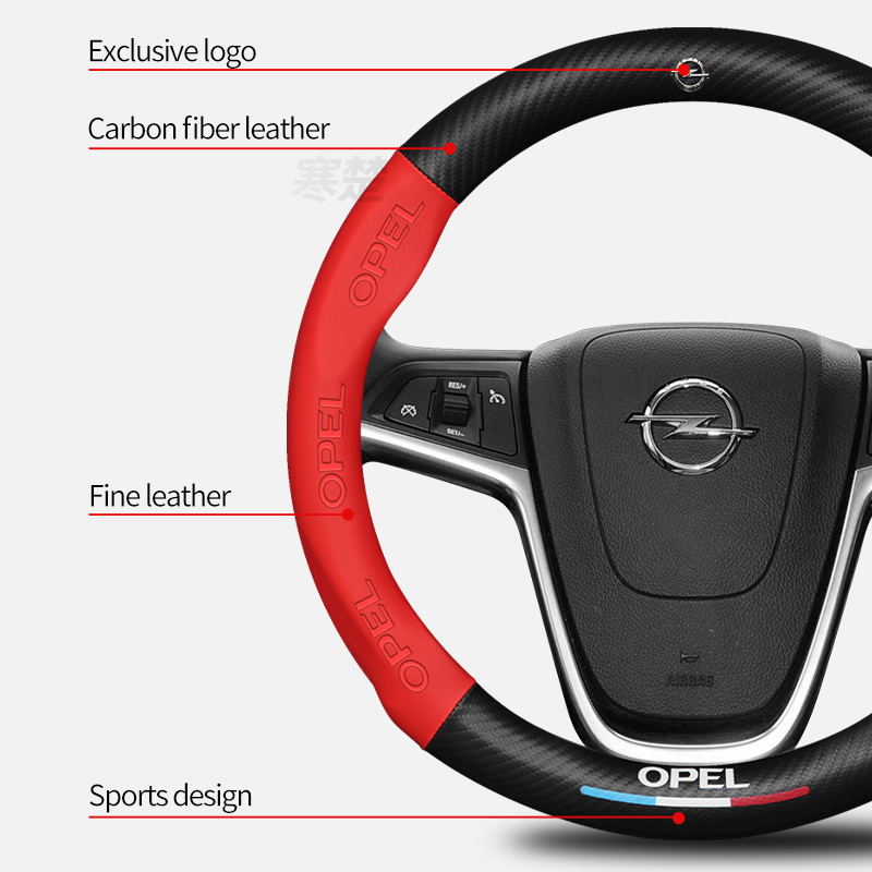 オペル OPCline ASTRA CORSA INSIGN - Car Steering Wheel Cover Anti Slip Breathable のレビューと価格