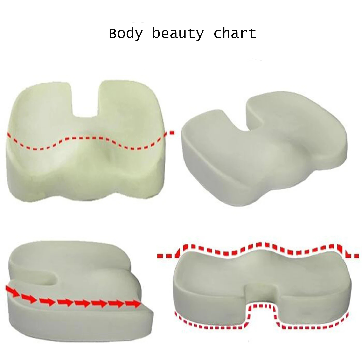 シートクッション オフィスカーシートクッション、オフィスチェ - Memory Foam Car Neck Pillow Lumbar Support のレビューと価格