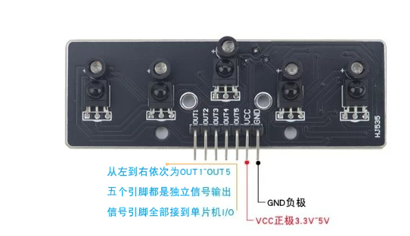 5チャンネルデジタル赤外線ライン追跡センサーモジュールスマー - Car Electronics のレビューと価格