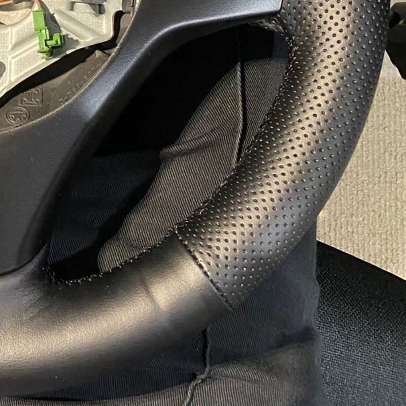 滑り止めレザーカーステアリングカバー,BMWスポーツm3,e - Car Steering Wheel Cover Anti Slip Breathable のレビューと価格