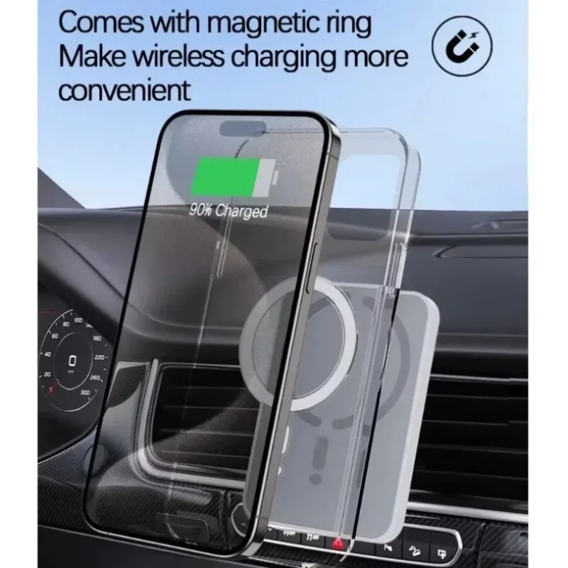 30W磁気式車載ワイヤレス充電器 エアベントGPSフォンホル - Wireless Car Charger Mount Fast Charging のレビューと価格