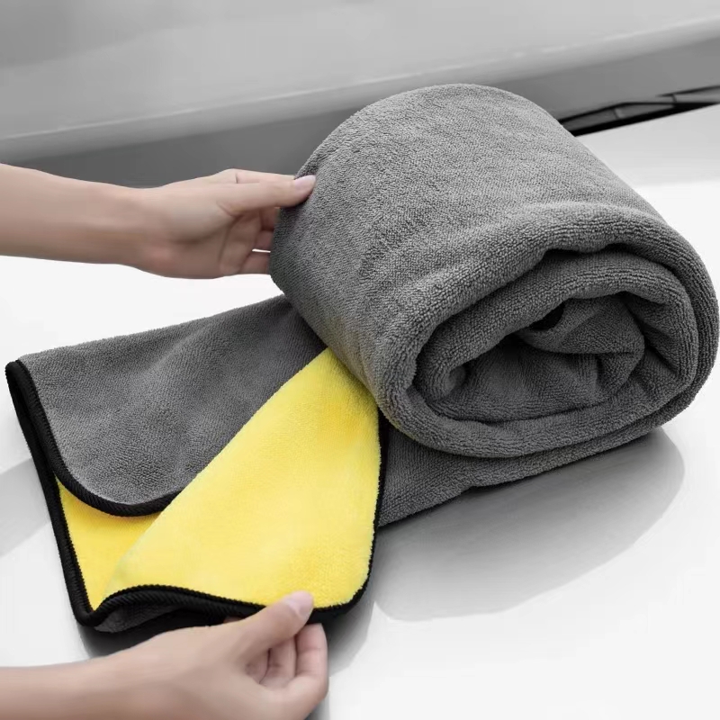 マイクロファイバークリーニングタオル超吸収性厚みのあるソフト - Microfiber Car Drying Towel Super Absorbent のレビューと価格