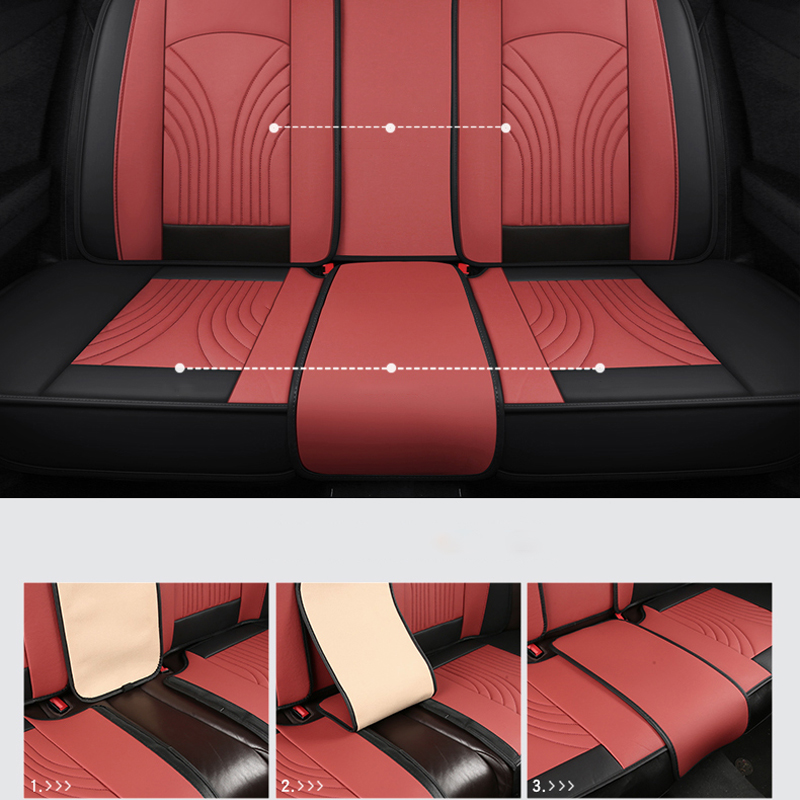 大天使の車のシートカバー,高品質のユニバーサルセット,革の車 - Leather Car Seat Covers Full Set Universal のレビューと価格