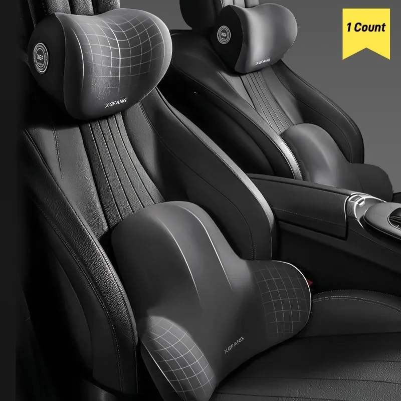 車用メモリーフォームネックピロー＆ランバーサポートセット、通 - Memory Foam Car Neck Pillow Lumbar Support のレビューと価格