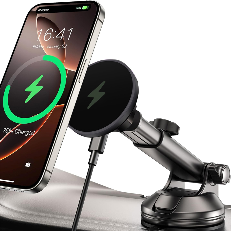 UYUXIO 15W急速充電対応 車載ホルダー 磁気ワイヤレ - Wireless Car Charger Mount Fast Charging のレビューと価格