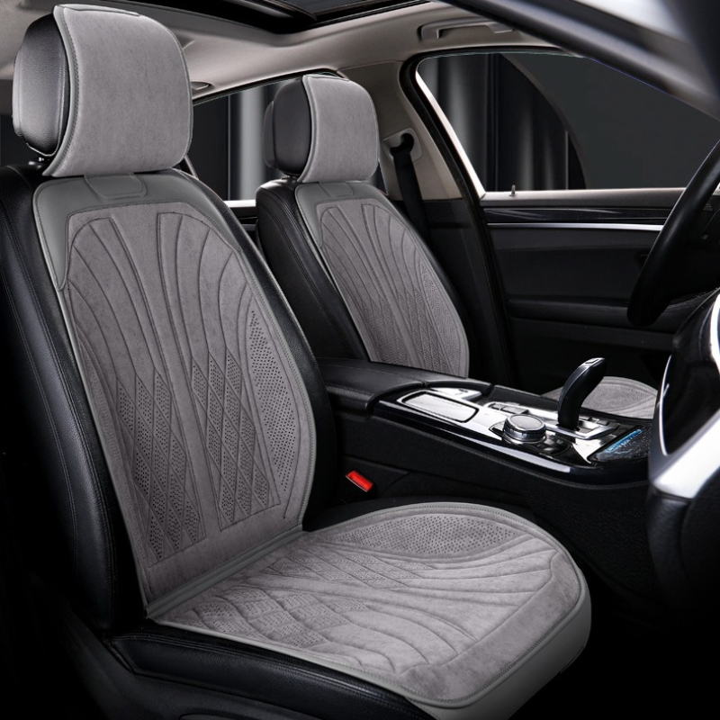 高級スエードレザーカーシート保護マット四季通用ユニバーサルカ - Leather Car Seat Covers Full Set Universal のレビューと価格