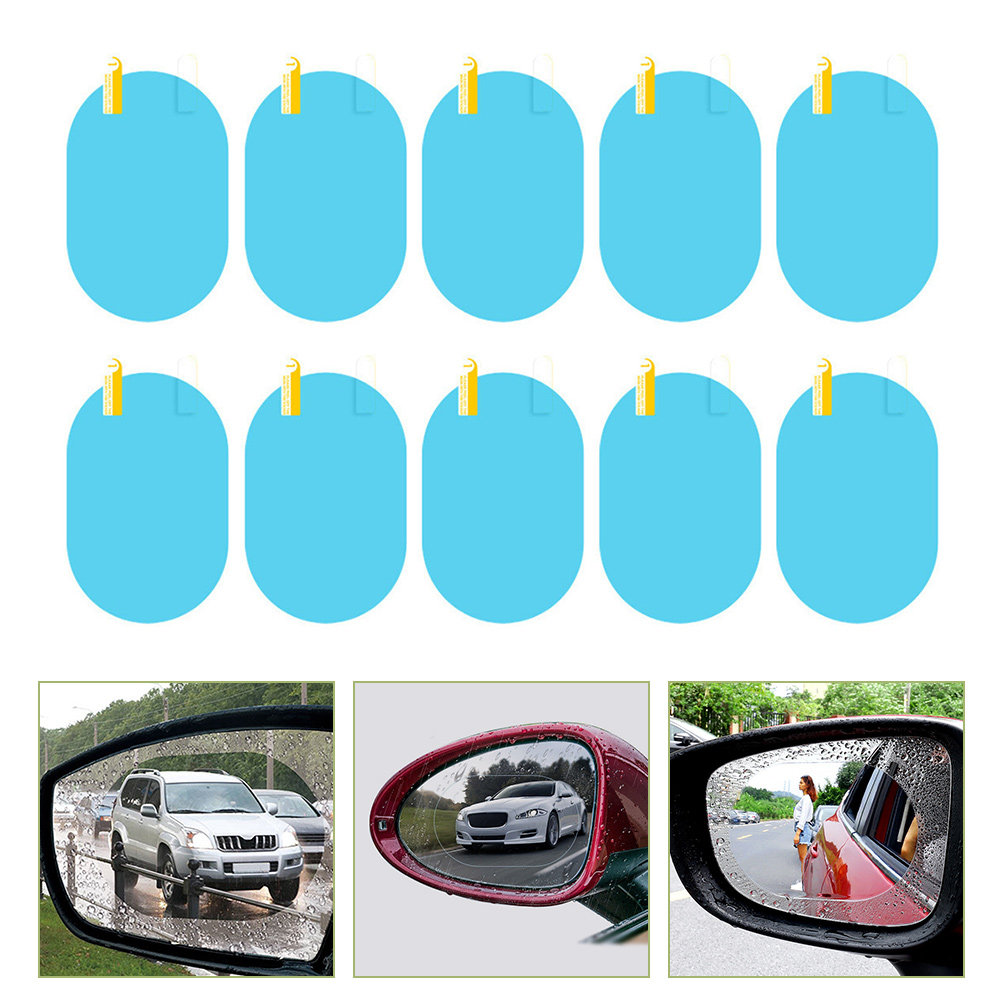 5組セット 車用リアビュー防雨フィルム ペット素材 反射防止 - Anti Glare Car Rearview Mirror Film のレビューと価格