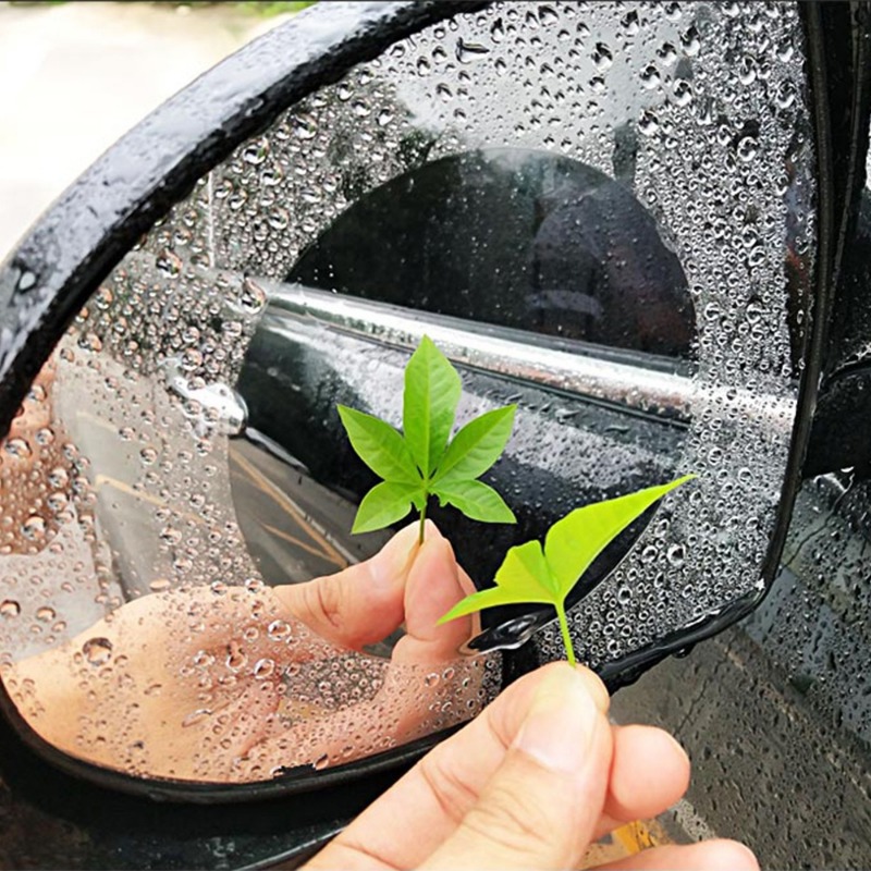 ナノコーティングカーミラー保護ステッカー、雨よけ防水曇り止め - Anti Glare Car Rearview Mirror Film のレビューと価格