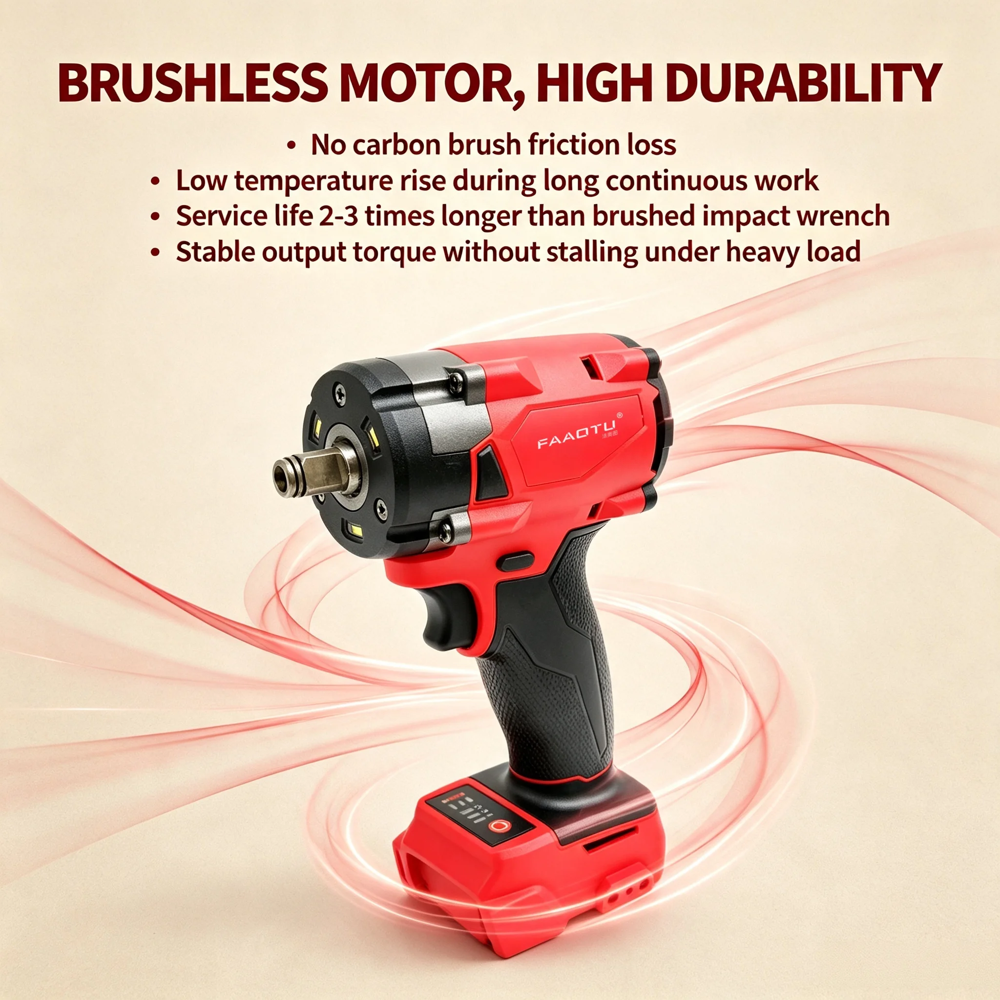 FAAOTU 18V ブラシレスコードレス 1/2 インチイ - Auto Repair Tools のレビューと価格