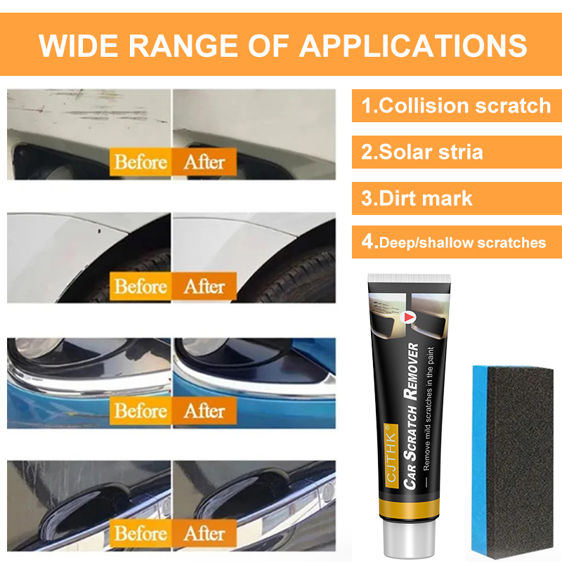 車の傷消し剤 塗装ケアツール 自動車の渦巻き傷除去剤 傷修理 - Car Scratch Repair Polishing Wax Paste のレビューと価格