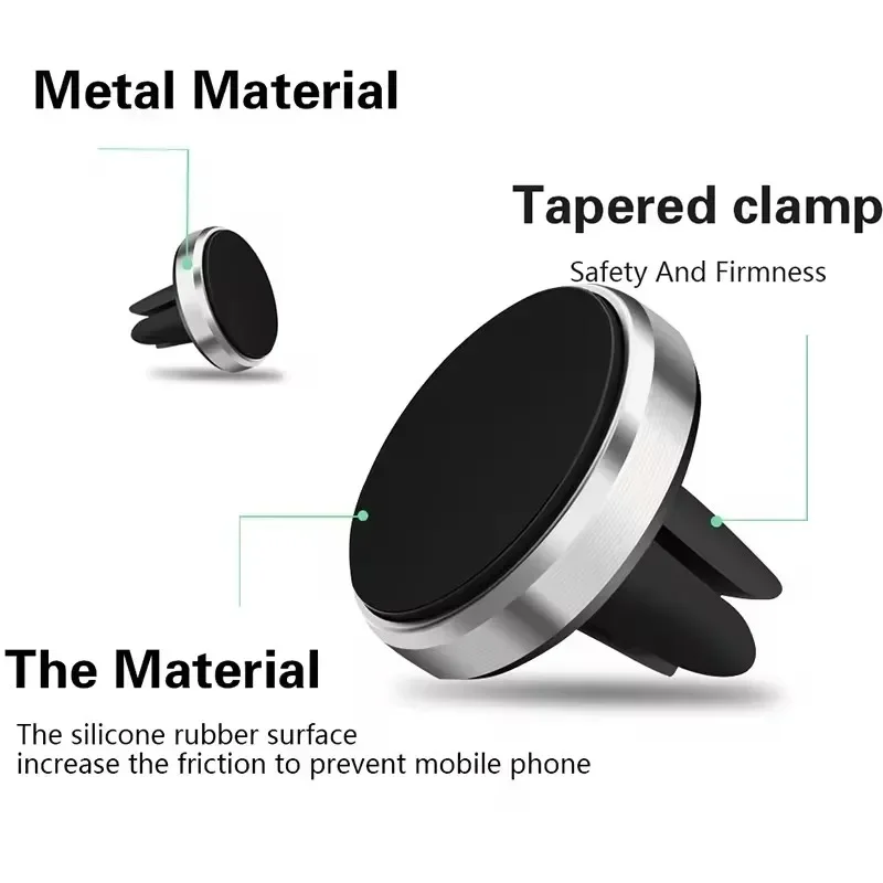 マグネット式車載携帯電話ホルダー 車内エアコン吹き出し口用マ - Magnetic Phone Holder For Car Vent のレビューと価格