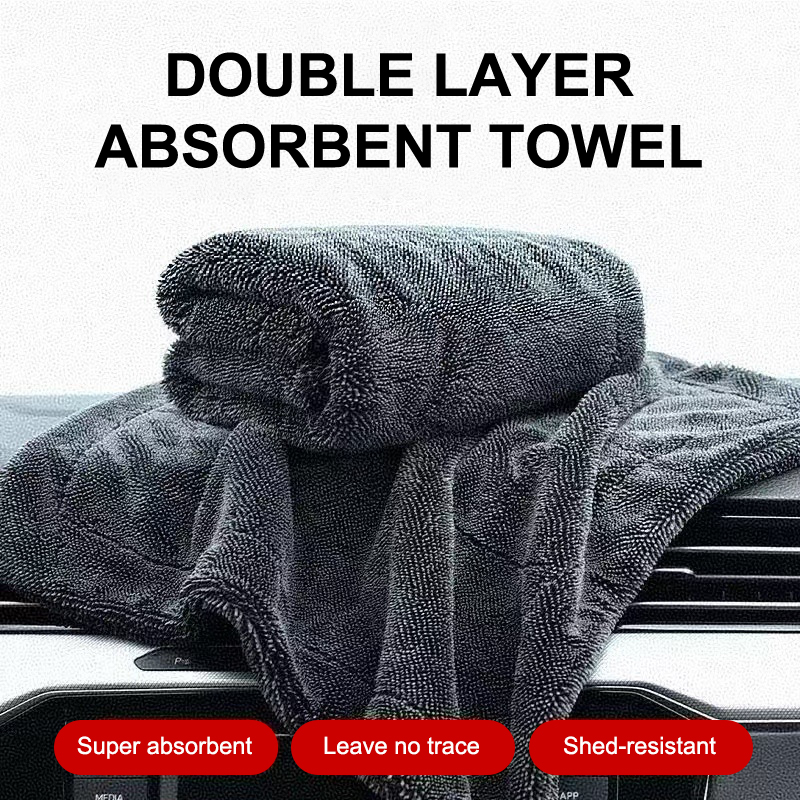 マイクロファイバー乾燥タオル ツイストパイル 両面 1200 - Microfiber Car Drying Towel Super Absorbent のレビューと価格