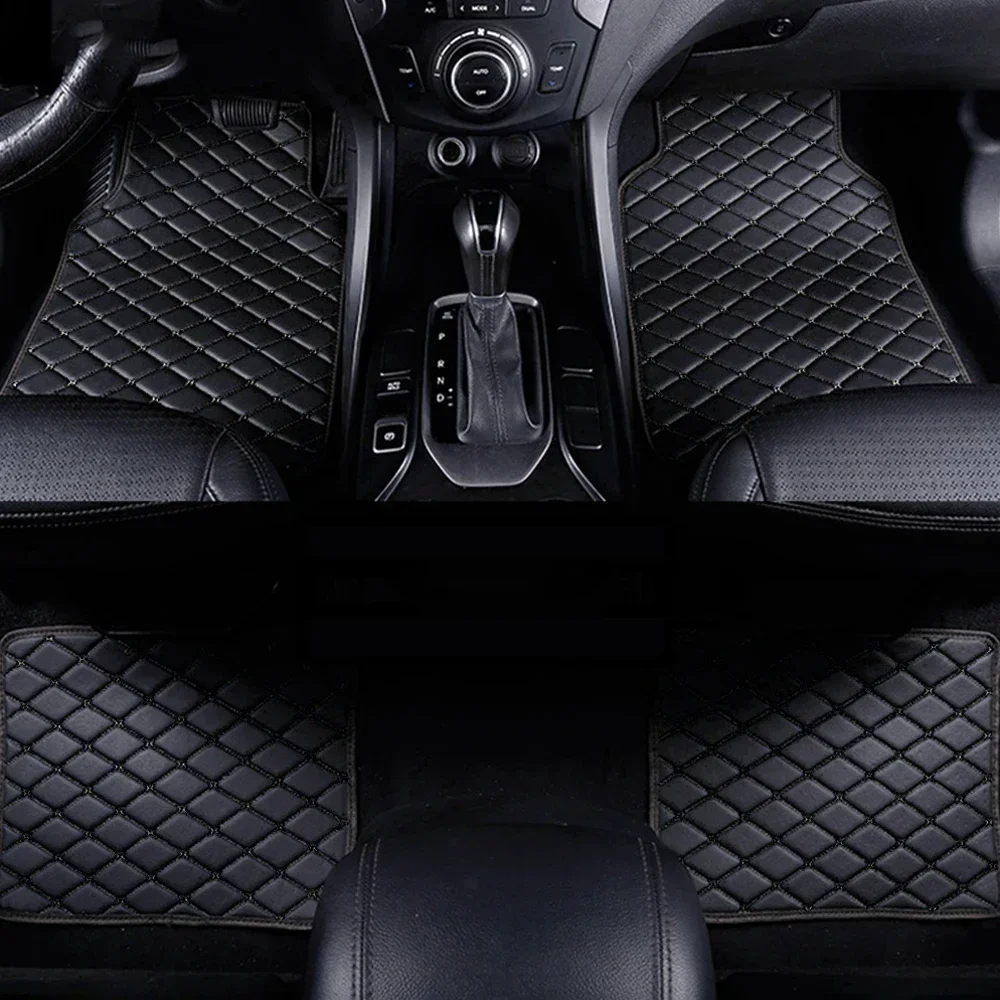 車のフロアマット 4 個ユニバーサル PU レザー防水自動車 - Car Floor Mats Universal Waterproof Leather のレビューと価格
