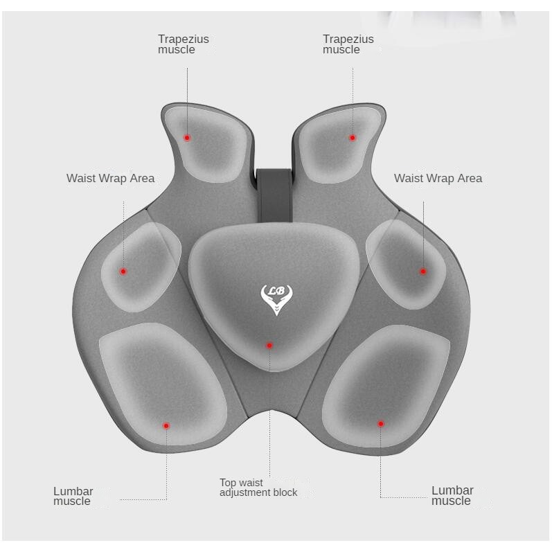 低反発オフィスチェアクッションカーシートサポート腰枕マッサー - Memory Foam Car Neck Pillow Lumbar Support のレビューと価格