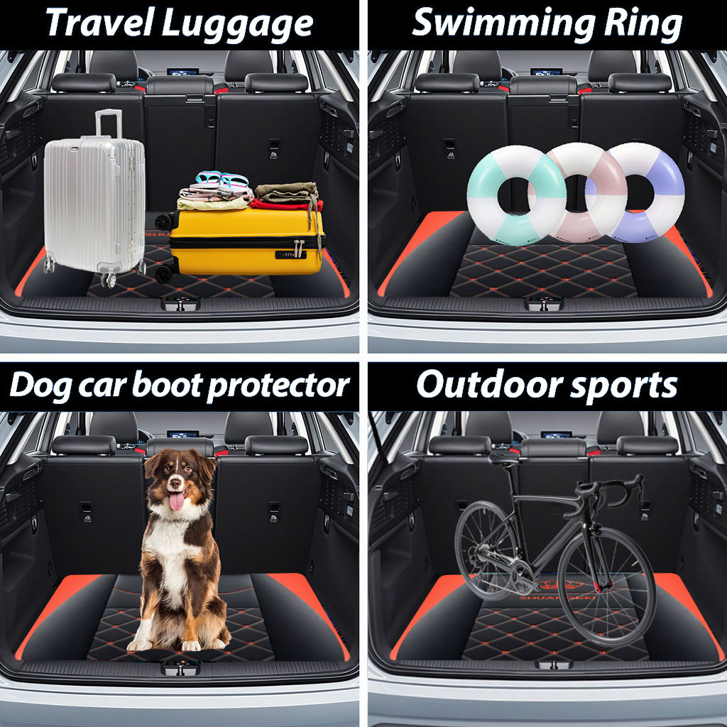 ユニバーサルカーフロアマット高級ブラックレッドクラウン刺繍キ - Car Floor Mats Universal Waterproof Leather のレビューと価格