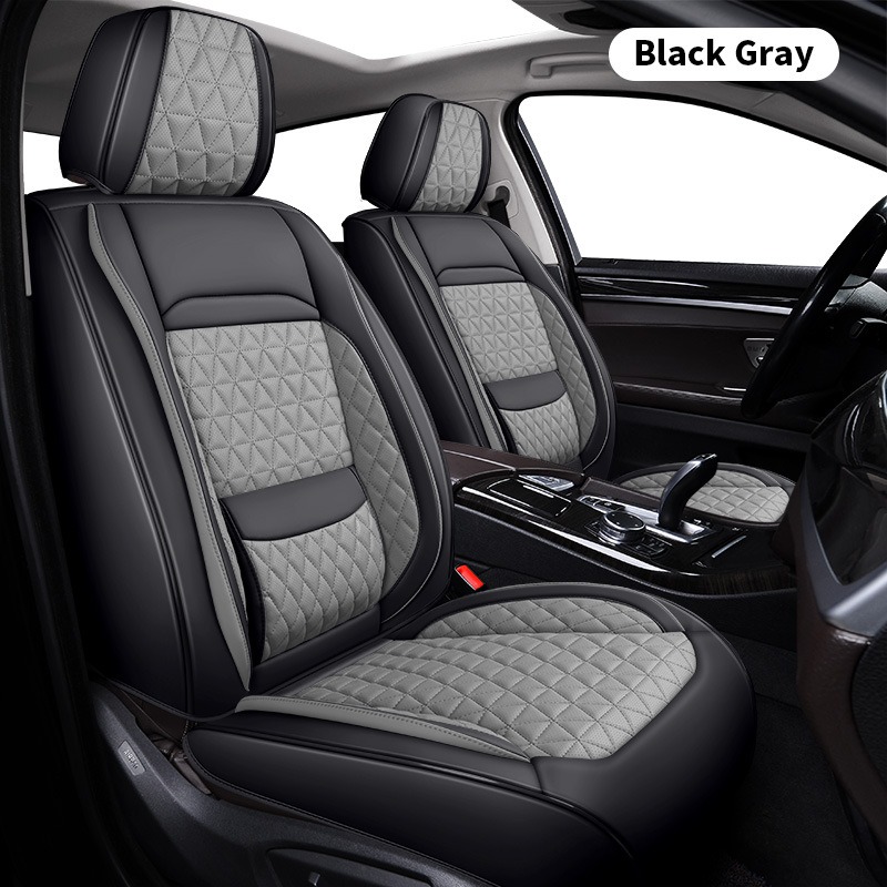 カーシートカバー フルセット、ほとんどの車種、SUV、ピック - Leather Car Seat Covers Full Set Universal のレビューと価格