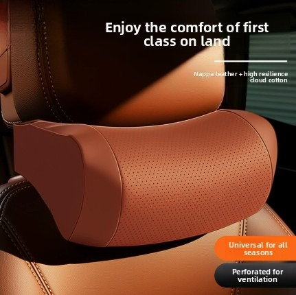 メモリーフォーム製車用ネックピロー PUレザー製車用ヘッドレ - Memory Foam Car Neck Pillow Lumbar Support のレビューと価格